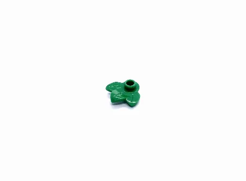 200 pcs Plant Plate, Round 1 x 1 w. 3 Leaves | Klemmbaustein Pflanzenteil 32607 – LEGO