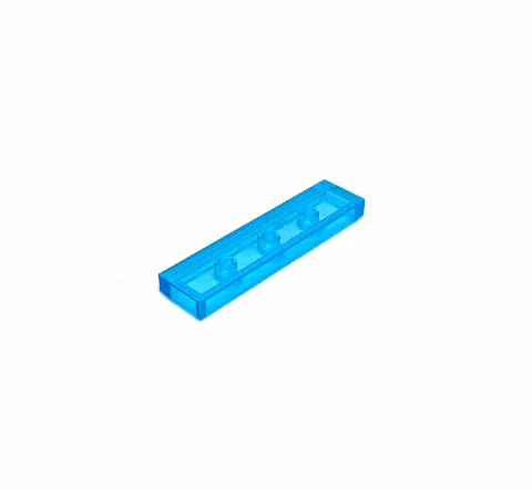 100 x Fliese 1x4 Transparent | 2431