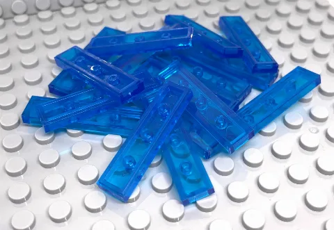 100 x Fliese 1x4 Transparent | 2431 – Bild 3 – Klemmbaustein LEGO