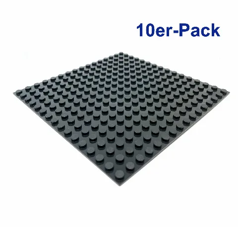 10er-Pack Baseplate 16 x 16 | Grundplatte 16x16 | 91405 – Bild 1 – Klemmbaustein LEGO