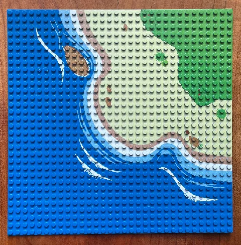 Bedruckte Grundplatte | Inseldrucke | 3811 – Bild 3 – Klemmbaustein LEGO