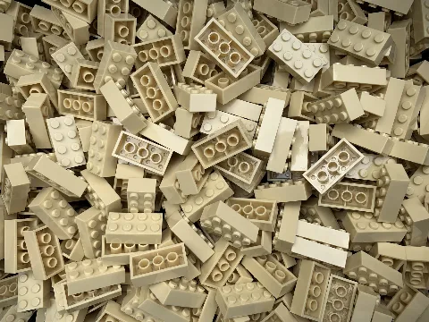 Penny Bricks® Brick 2x4 | Klemmbaustein 2x4 (200 Stück) | 3001 – LEGO