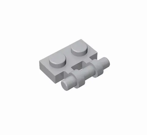 Plate, Modified 1 x 2 with Bar Handle on Side - Free Ends | 2540| 100 Stück – Bild 3 – Klemmbaustein LEGO
