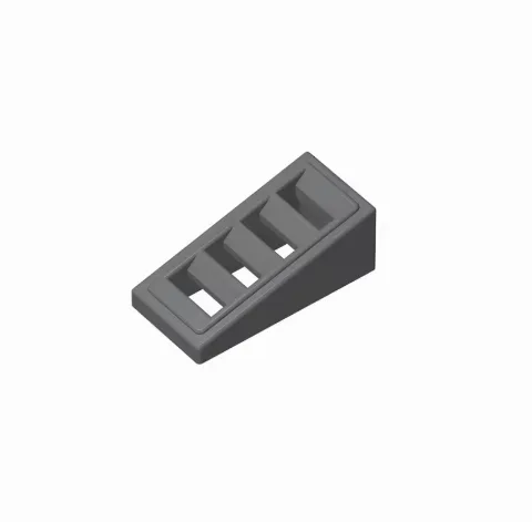 Slope 18 2 x 1 x 2/3 with Grille | 61409 | 200 Stück – Bild 3 – Klemmbaustein LEGO