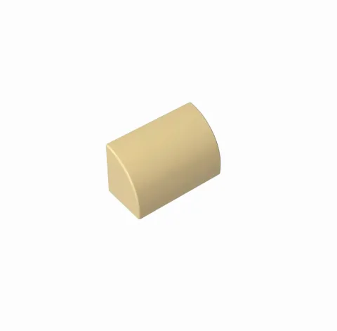 Slope, Curved 1 x 2 with Bottom Stud Holder | 37352 | 100 Stück – Bild 3 – Klemmbaustein LEGO