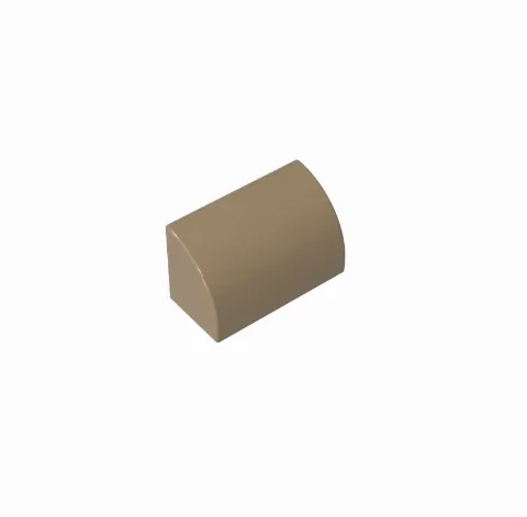 Slope, Curved 1 x 2 with Bottom Stud Holder | 37352 | 100 Stück – Bild 2 – Klemmbaustein LEGO