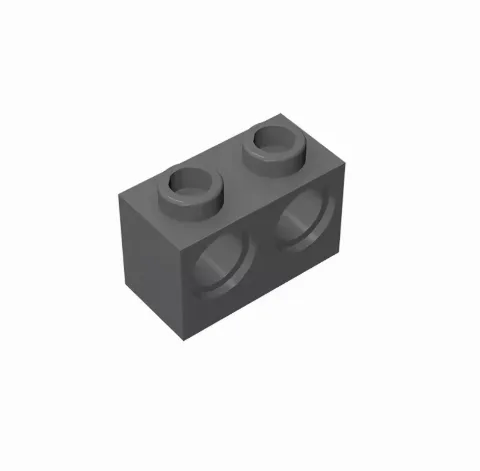 Technic, Brick 1 x 2 with Holes | 32000 | 100 Stück – Bild 2 – Klemmbaustein LEGO