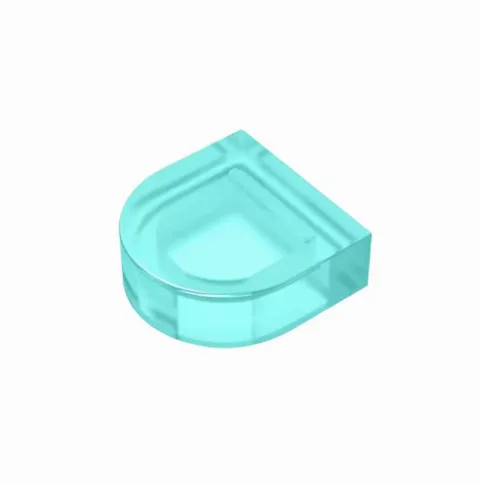 Tile, Round 1 x 1 Half Circle Extended | 24246 | 200 Stück – Bild 5 – Klemmbaustein LEGO