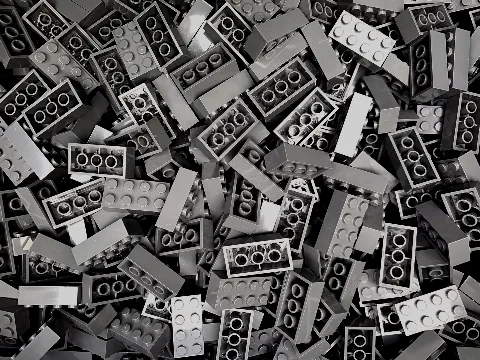 Penny Bricks® Brick 2x4 | Klemmbaustein 2x4 (200 Stück) | 3001 – LEGO