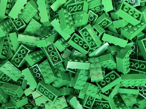 Penny Bricks® Brick 2x4 | Klemmbaustein 2x4 (200 Stück) | 3001 – LEGO