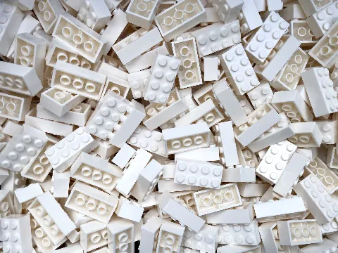 Penny Bricks® Brick 2x4 | Klemmbaustein 2x4 (200 Stück) | 3001 – LEGO