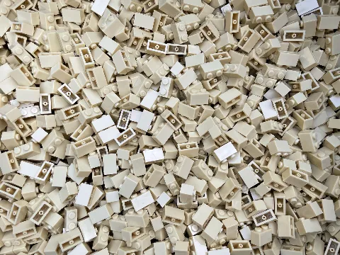 1 Kilogramm Klemmbaustein 1x2 | 3004 | ca. 1250 Klemmbausteine – Bild 4 – LEGO