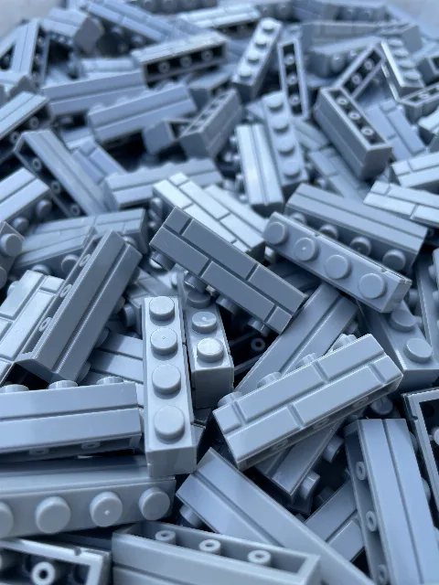 1 Kilogramm Mauerstein 1x4 | 15533 | ca. 660 Klemmbausteine – Bild 2 – LEGO
