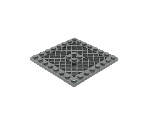10 pcs Plate, Modified 8 x 8 with Grill | Klemmbaustein Platte 8x8 mod. | 4151 – LEGO