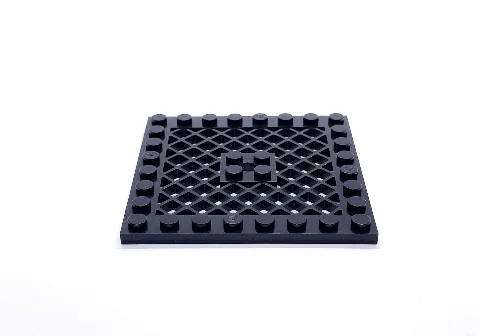 10 pcs Plate, Modified 8 x 8 with Grill | Klemmbaustein Platte 8x8 mod. | 4151 – LEGO