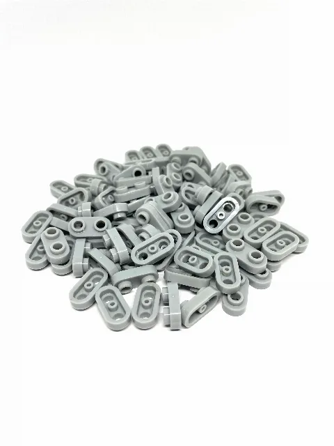 100 x Klemmbaustein Platte 1x2 rund mit offenen Noppen | 35480
