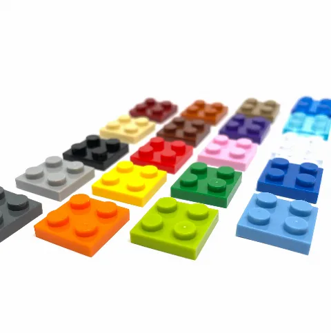 100 x Klemmbaustein-Platte 2x2 | 3022