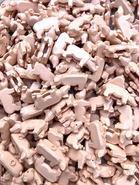 20 Stück Schweinchen | 20 Klemmbausteine | Fabrikverkauf – Bild 1 – LEGO