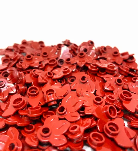 200 pcs Plant Plate, Round 1 x 1 w. 3 Leaves | Klemmbaustein Pflanzenteil 32607 – LEGO