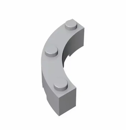 Brick, Round Corner 4 x 4 Macaroni with 3 Studs | 48092 | 20 Klemmbausteine – Bild 2 – LEGO
