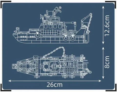 Britisches Rettungs-Boot | 364 Klemmbausteine | MouldKing 10081 – Bild 4 – LEGO