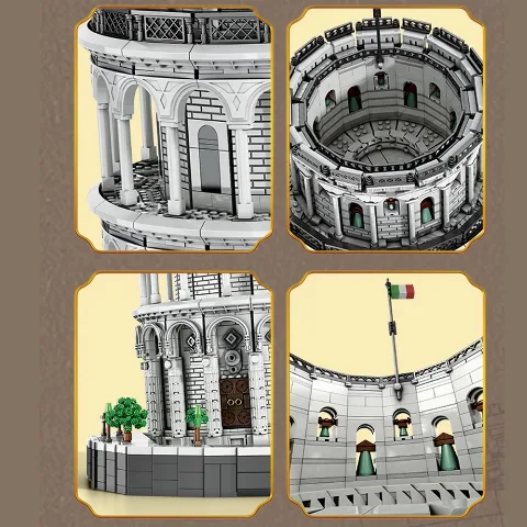 Der schiefe Turm von Pisa | 7652 Klemmbausteine | 112 cm Höhe! – Bild 4 – LEGO