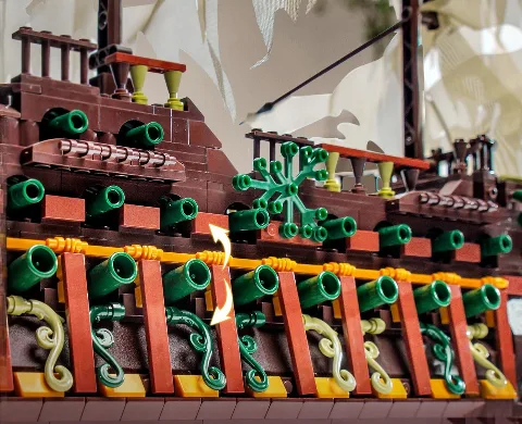 Flying Dutchman Klemmbaustein-Set | 4364 Klemmbausteine | Mould King 13197 – Bild 3 – LEGO