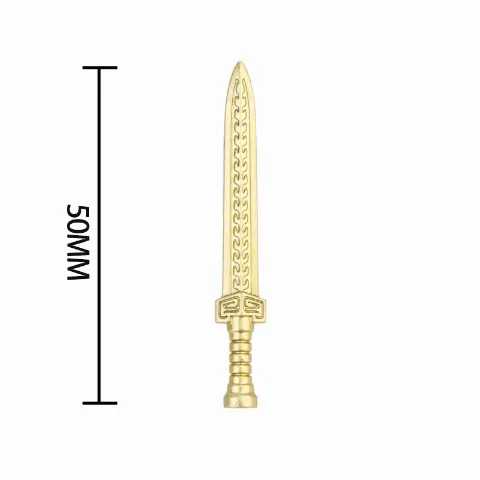 Klemmbaustein-Accessoires: Elbenrüstungen und Schwerter (Chrom-Gold und -Silber) – Bild 7 – LEGO