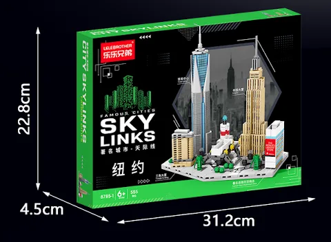Klemmbaustein-Architektur-Serie | New York Skyline | 555 Klemmbausteine – Bild 4 – LEGO