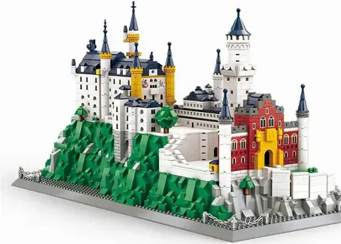 Klemmbaustein Architektur-Set | Schloss Neuschwanstein | 1969 Klemmbausteine | – Bild 2 – LEGO