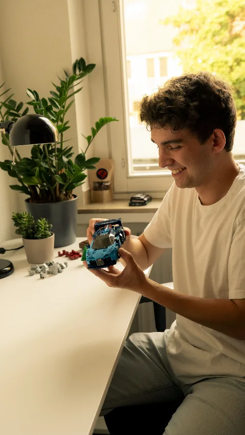 Klemmbaustein Auto Sets  | 336+ Klemmbausteine mit Displaybox | Mould King 27001 – Bild 3 – LEGO