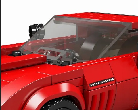 Klemmbaustein Auto Sets  | 371+ Klemmbausteine mit Displaybox | Mould King 27034 – Bild 3 – LEGO