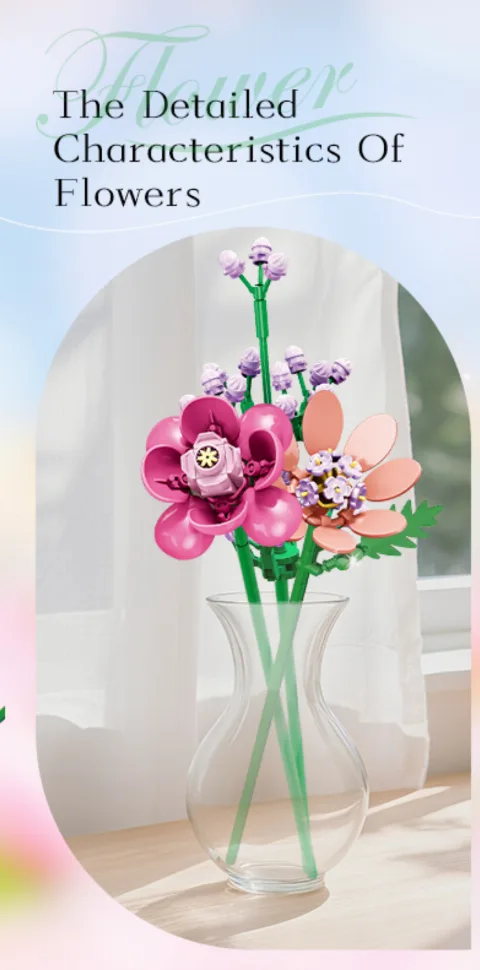 Klemmbaustein-Blumenstrauß mit Karton | 726 Klemmbausteine – Bild 3 – LEGO