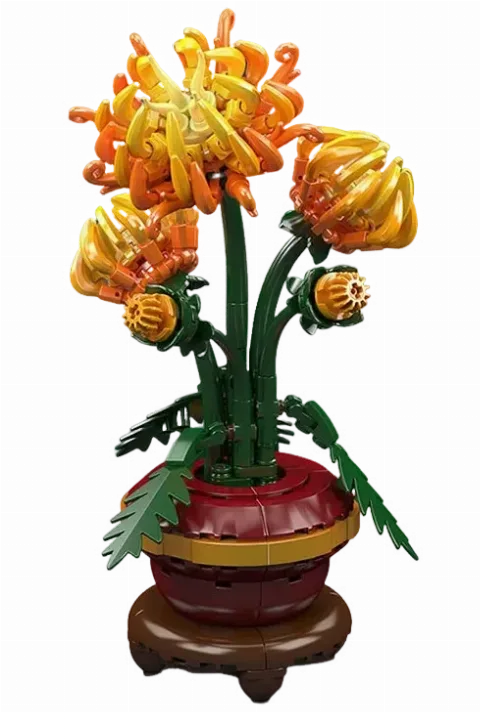 Klemmbaustein-Chrysantheme | MouldKing | 417 Klemmbausteine – Bild 2 – LEGO