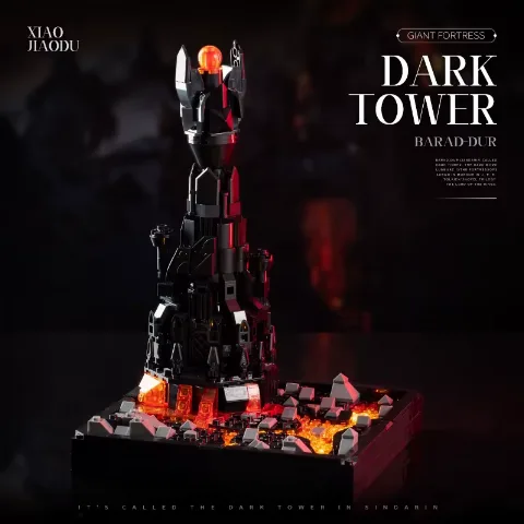 Klemmbaustein Fantasie-Set | Dunkler Turm +LEUCHTSTEIN | 892 Klemmbausteine | JD – Bild 2 – LEGO