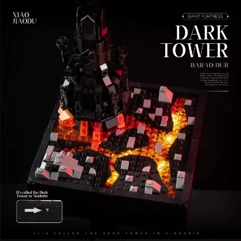 Klemmbaustein Fantasie-Set | Dunkler Turm +LEUCHTSTEIN | 892 Klemmbausteine | JD – Bild 3 – LEGO