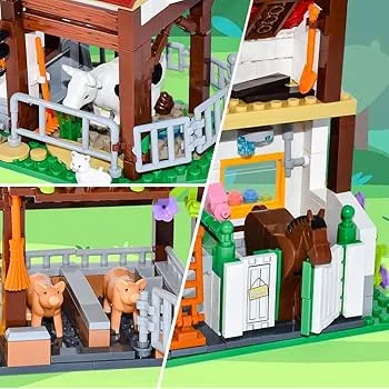 Klemmbaustein-Farm | 530 Klemmbausteine | Woma – Bild 3 – LEGO