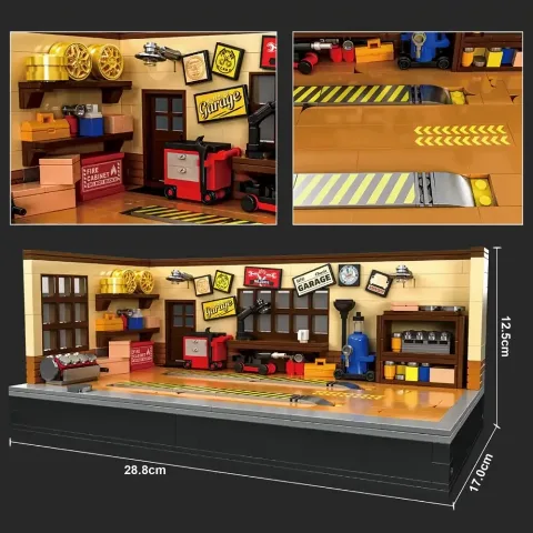 Klemmbaustein-Garage | Autozubehör | 750 Klemmbausteine JD098 – Bild 3 – LEGO