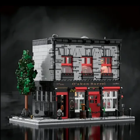 Klemmbaustein-Haus "Zum Eichenfass" | 2368 Klemmbausteine | XBert 66054 – Bild 4 – LEGO