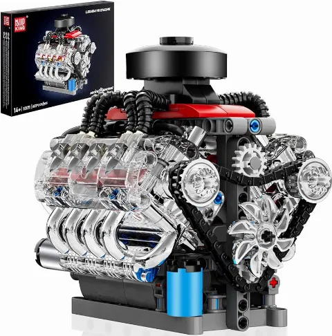 Klemmbaustein-Motor V8 | MouldKing 10171 | 487 Klemmbausteine – Bild 3 – LEGO