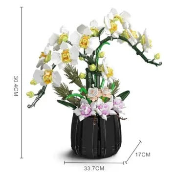 Klemmbaustein-Orchidee | MouldKing | 1041 Klemmbausteine – Bild 3 – LEGO