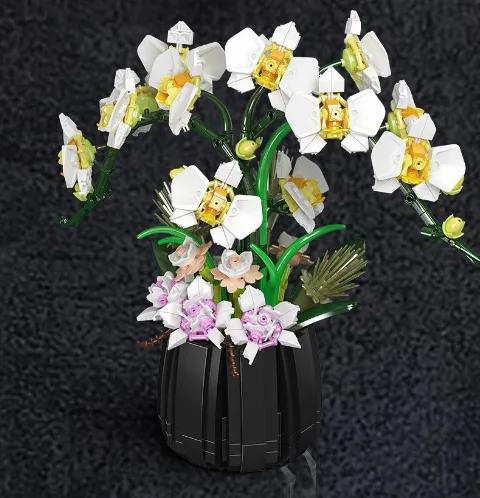 Klemmbaustein-Orchidee | MouldKing | 1041 Klemmbausteine – Bild 2 – LEGO