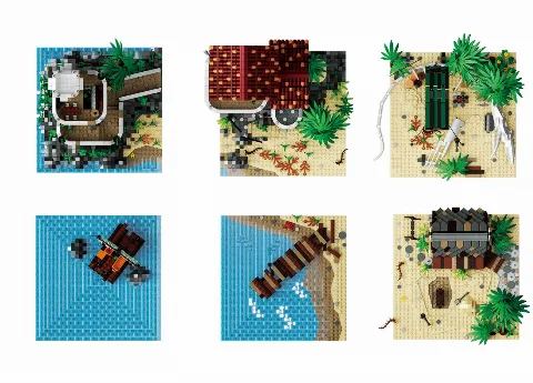 Klemmbaustein-Pirateninsel | 8025 Klemmbausteine | Baka 33923 – Bild 3 – LEGO