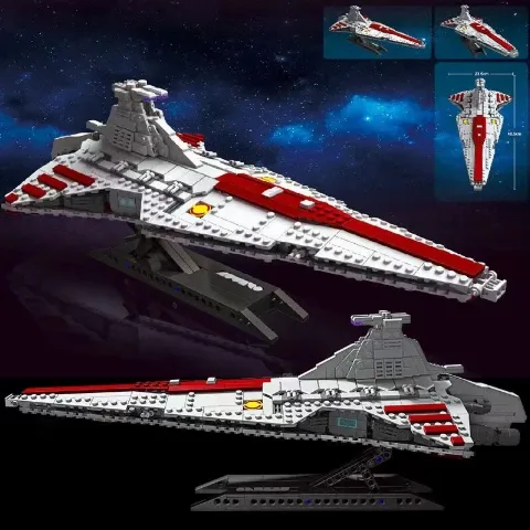 Klemmbaustein-Raumschiff-Set | 960 Klemmbausteine | Jiestar – Bild 4 – LEGO