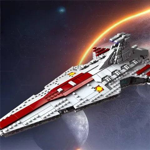 Klemmbaustein-Raumschiff-Set | 960 Klemmbausteine | Jiestar – Bild 2 – LEGO
