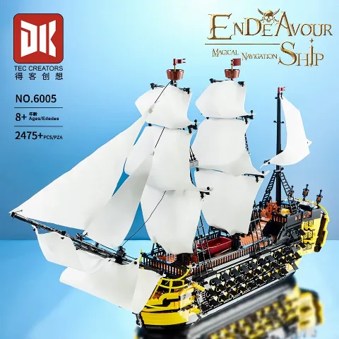 Klemmbaustein-Schiff | The Endeavour | 2475 Klemmbausteine | DK 6005 mit Karton – Bild 3 – LEGO