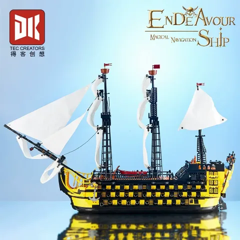 Klemmbaustein-Schiff | The Endeavour | 2475 Klemmbausteine | DK 6005 mit Karton – Bild 2 – LEGO
