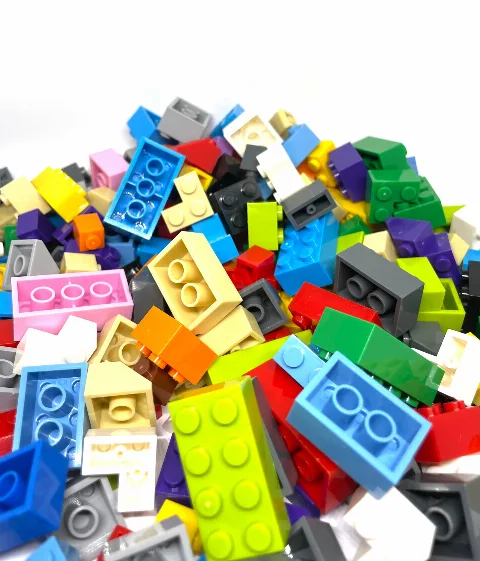 Klemmbaustein-Sparpack: 1/4 KILOGRAMM Basissteine + Basisplatten + Schrägen – Bild 3 – LEGO