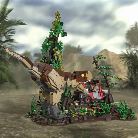 Klemmbaustein-T-Rex-Jagd | 1555 Klemmbausteine – Bild 2 – LEGO