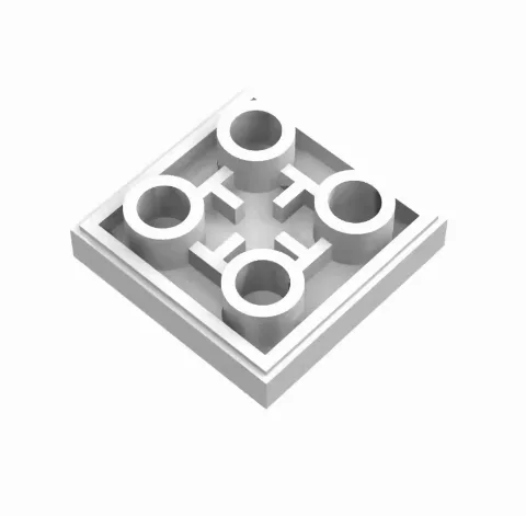 Klemmbaustein Tile, Fliese, Modified 2 x 2 Inverted | 11203 | 100 Stück – Bild 2 – LEGO